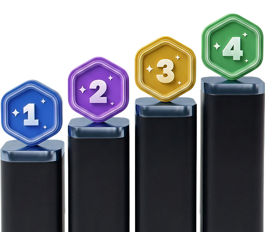 Banner with levels